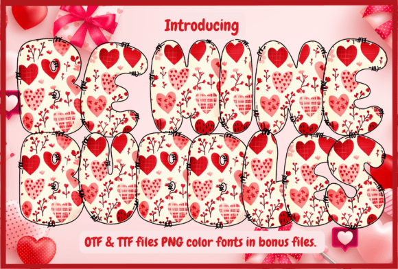 Be Mine Bubbles: A Playful Font for Romantic Design Projects