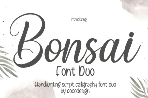 Bonsai Font Duo: Infusing Modern Design with Vibrant Charm