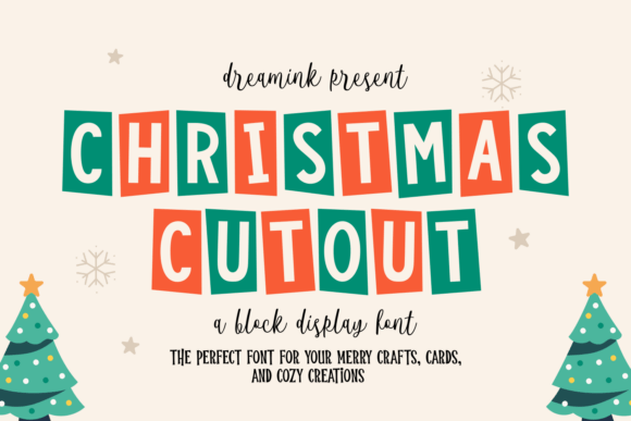 Christmas Cutout: A Festive Font for Holiday Design