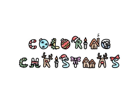 Coloring Christmas: A Playful Font for Festive Design