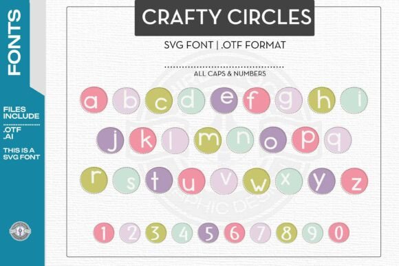 Crafty Circles: A Whimsical Font for Modern Design