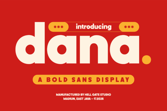 Dana: The Bold Sans Display Font for Modern Design