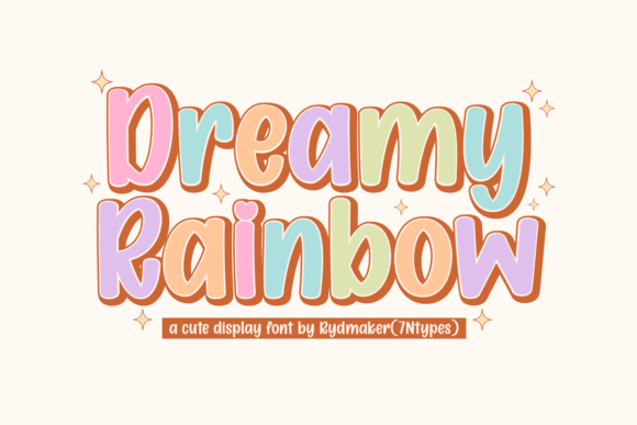 Dreamy Rainbow: A Font That Weaves Whimsy into Your Designs