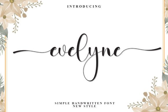 Evelyne: The Handwritten Font for Elegant Minimalism