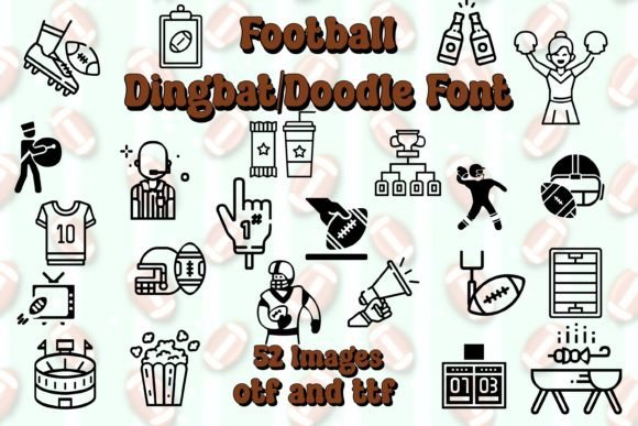 Football Doodle: 52 Icons for Dynamic Design