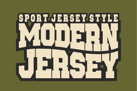 Modern Jersey: The Slab-Serif Typeface for High-Impact Branding