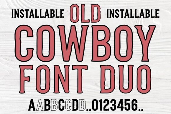 Old Cowboy Duo: A Vintage Font for Modern Branding