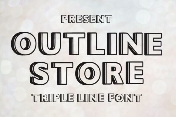 Outline Store: A Bold Typeface for Modern Branding