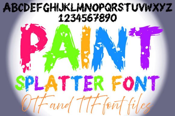 Paint Splatters: Energetic Typography for Impactful Design