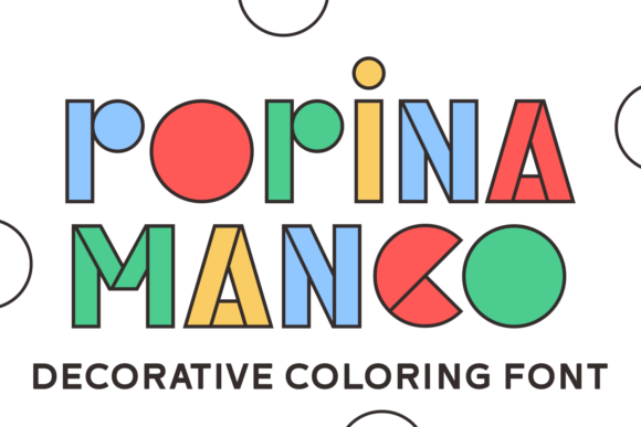 Popina Mango: A Modern Coloring Font for Creative Design
