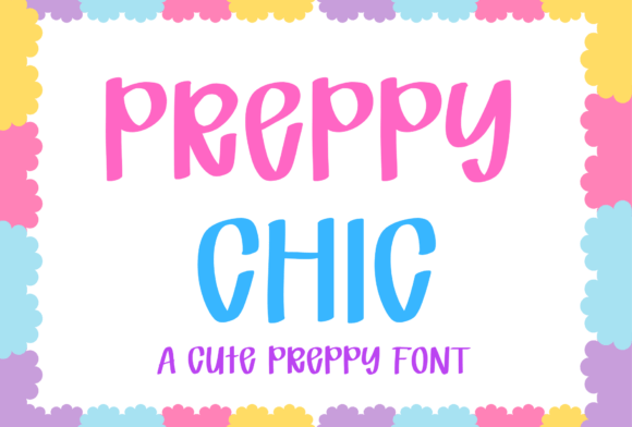 Preppy Chic Font: Bold, Playful Typography for Modern Design