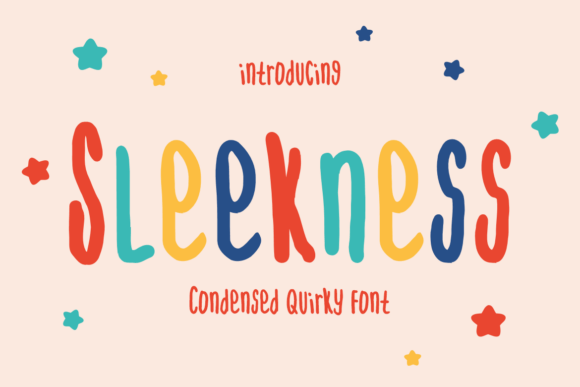 Sleekness: The Condensed Quirky Font for Creative Projects