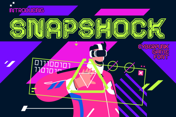 Snapshock: Electrifying Cyberpunk Typography