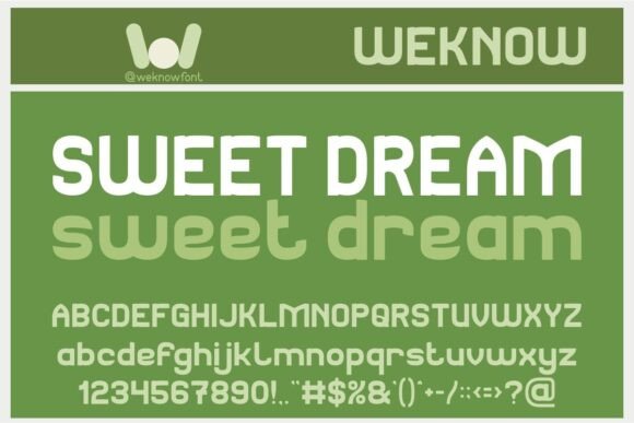 Sweet Dream: A Font for Bold Visual Storytelling